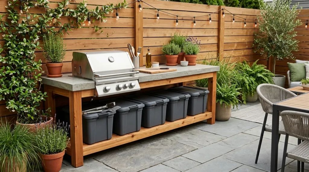 Add a reclaimed wood bar top