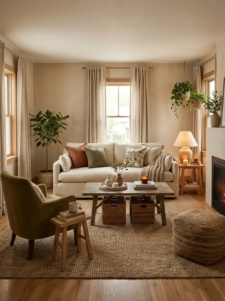 Arrange furniture for conversation and comfort