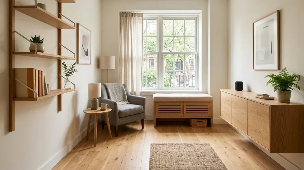 Build in storage that doesn t compete for floor space