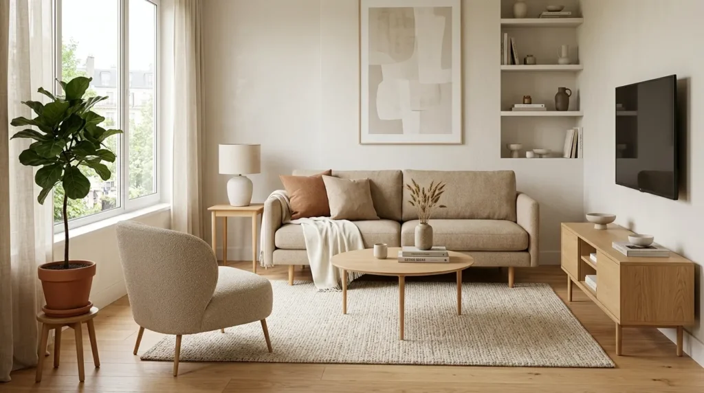 Choose furniture with visible legs