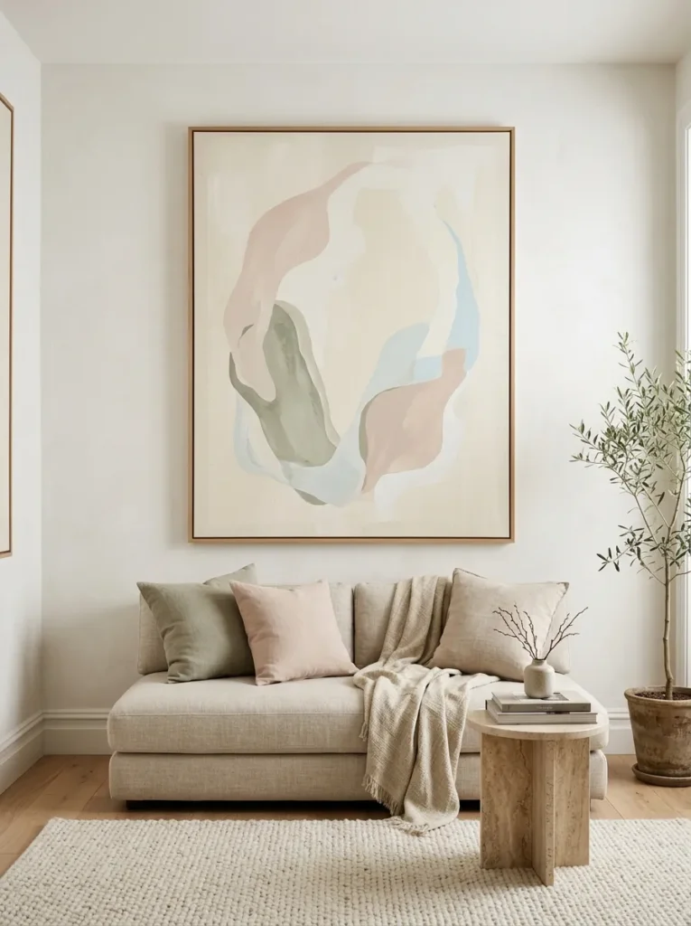 Choose one oversized piece of art