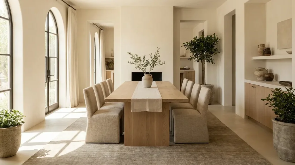 Choose a dining table that fits the space