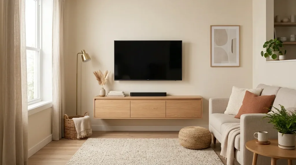 Choose a media console with storage
