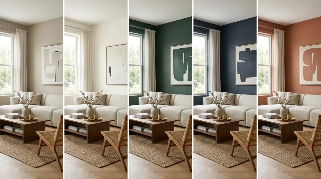 Compare popular color families at a glance