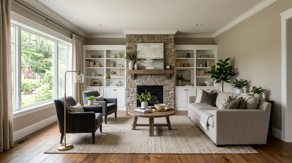 Consider the room s existing fixed elements