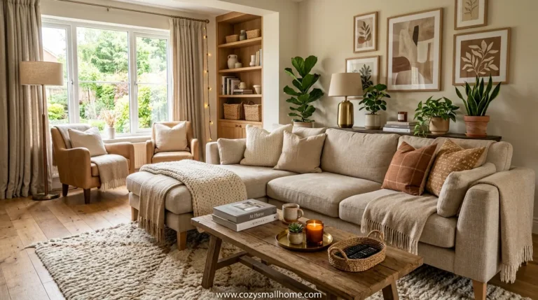 Cozy living room decor ideas for a comfortable, warm home