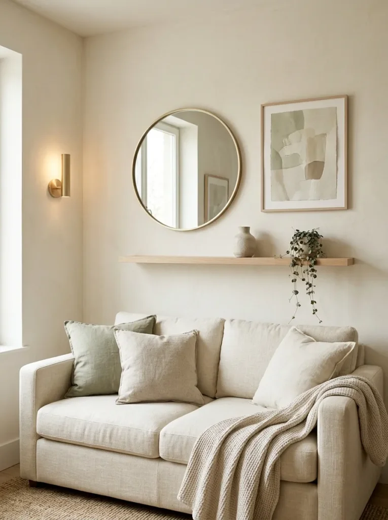 Create a layered focal wall