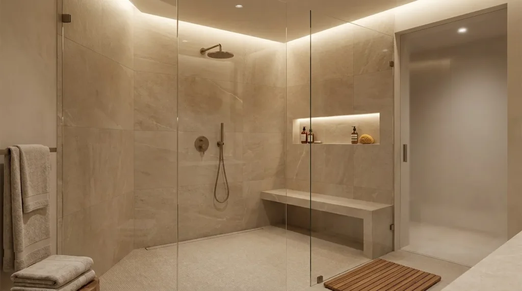 Create a spa like shower area