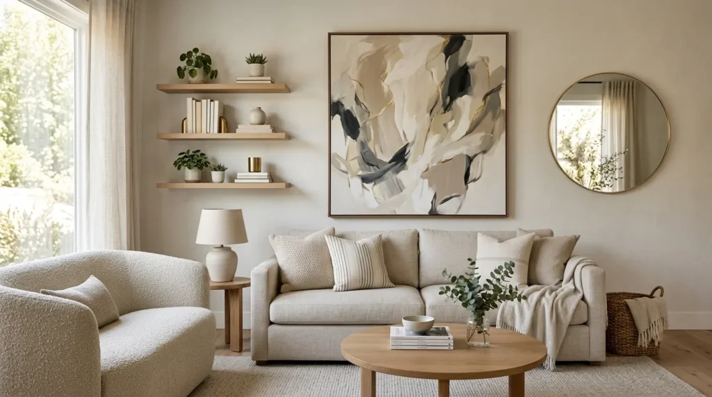 Decorate walls without creating clutter