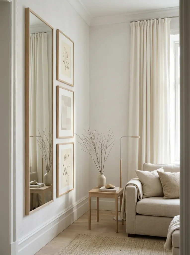 Hang art and decor vertically