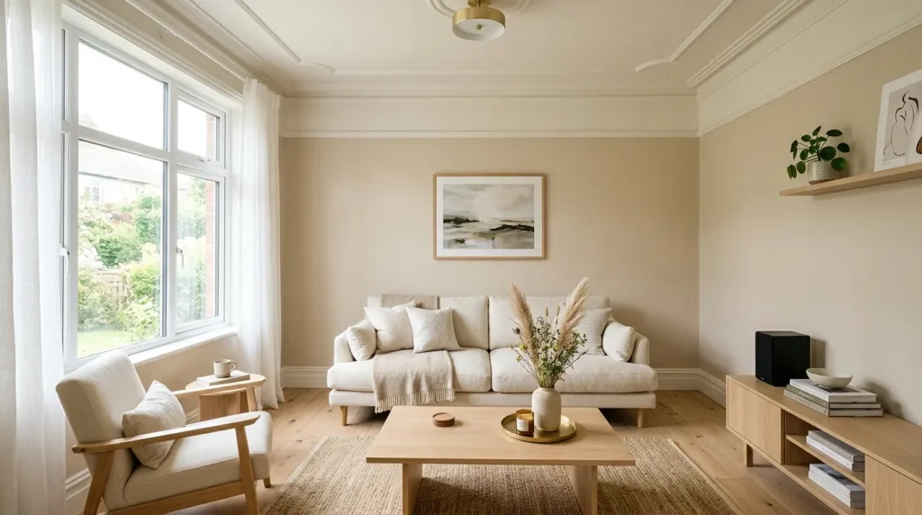 Keep trim and ceiling lighter than walls
