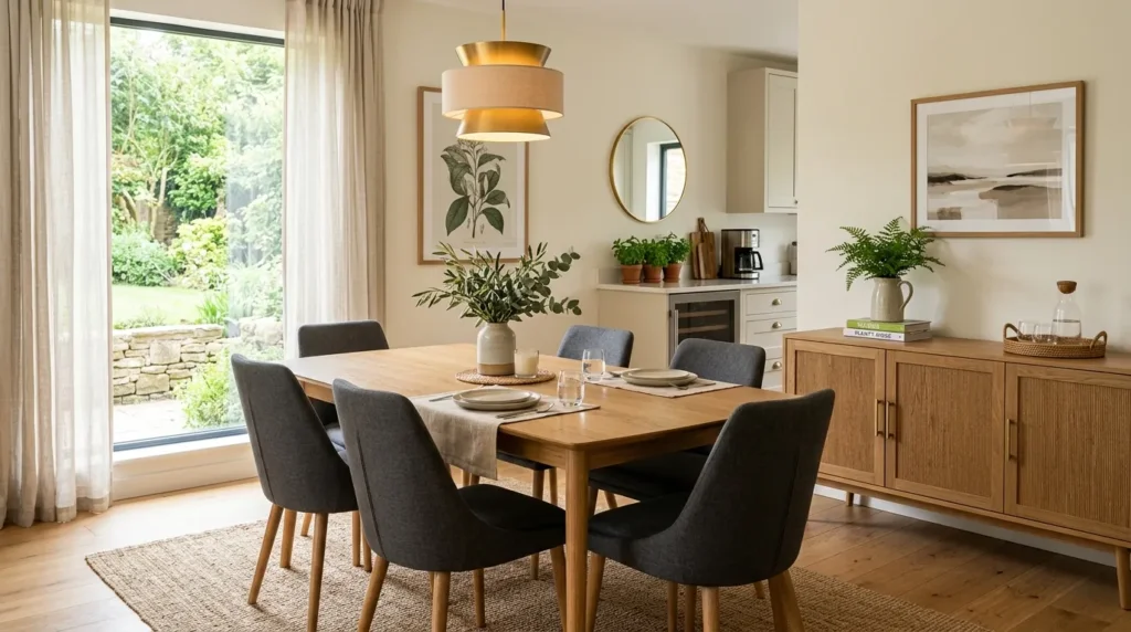 Keep the dining room functional and clutter free