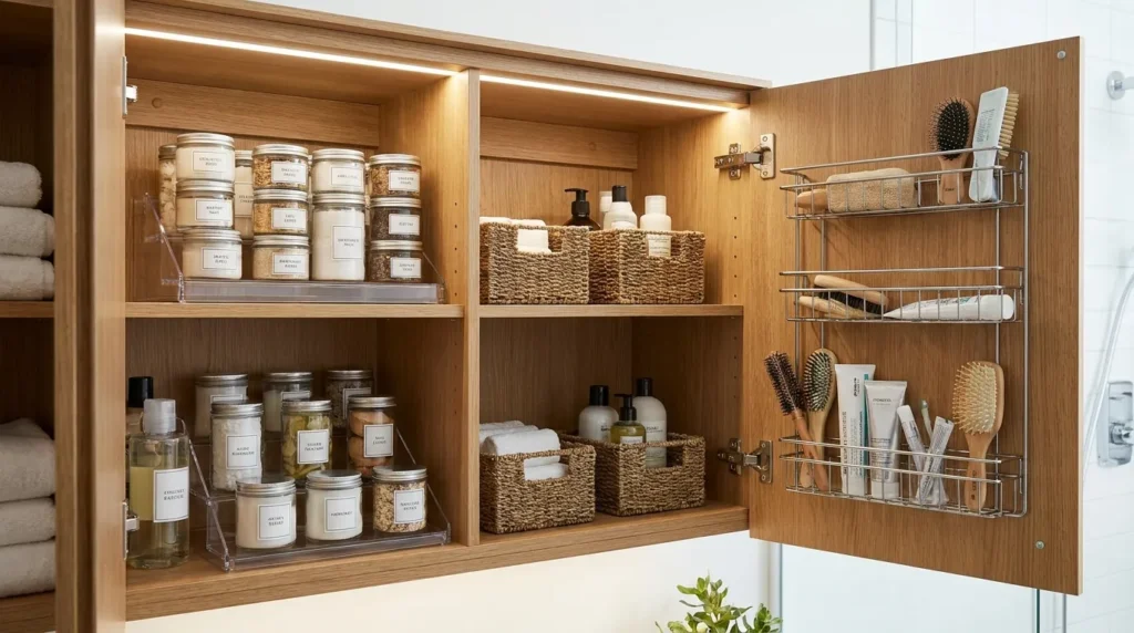Make the most of vertical and door storage