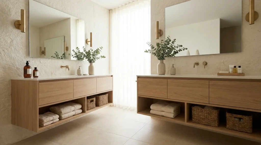Make the shower area feel more open