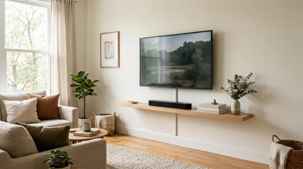 Mount the media unit on the wall