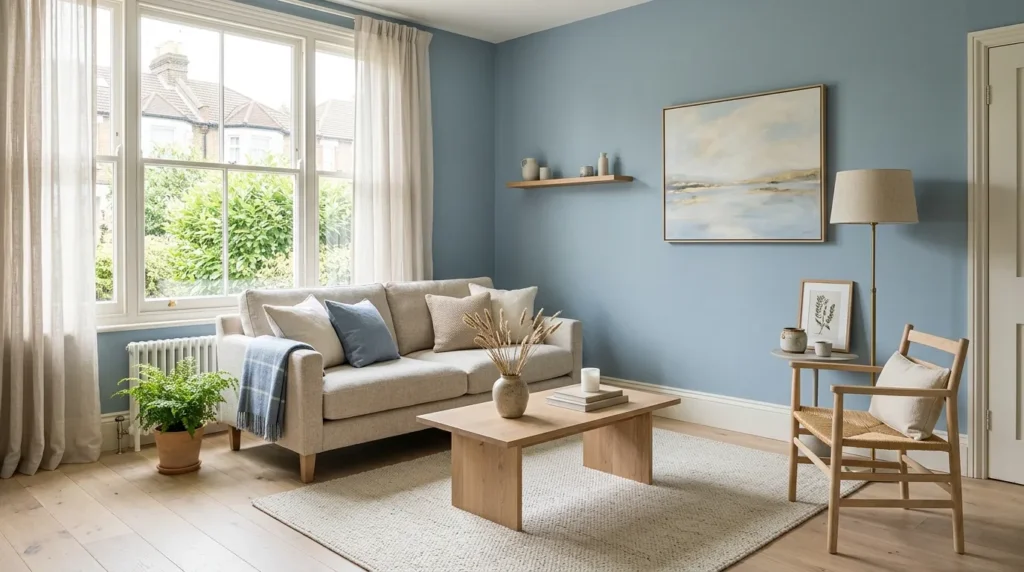 Pale blue for an airy feel