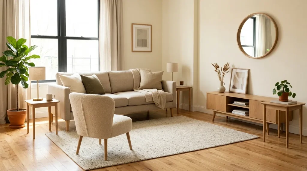 Prioritize furniture with exposed legs