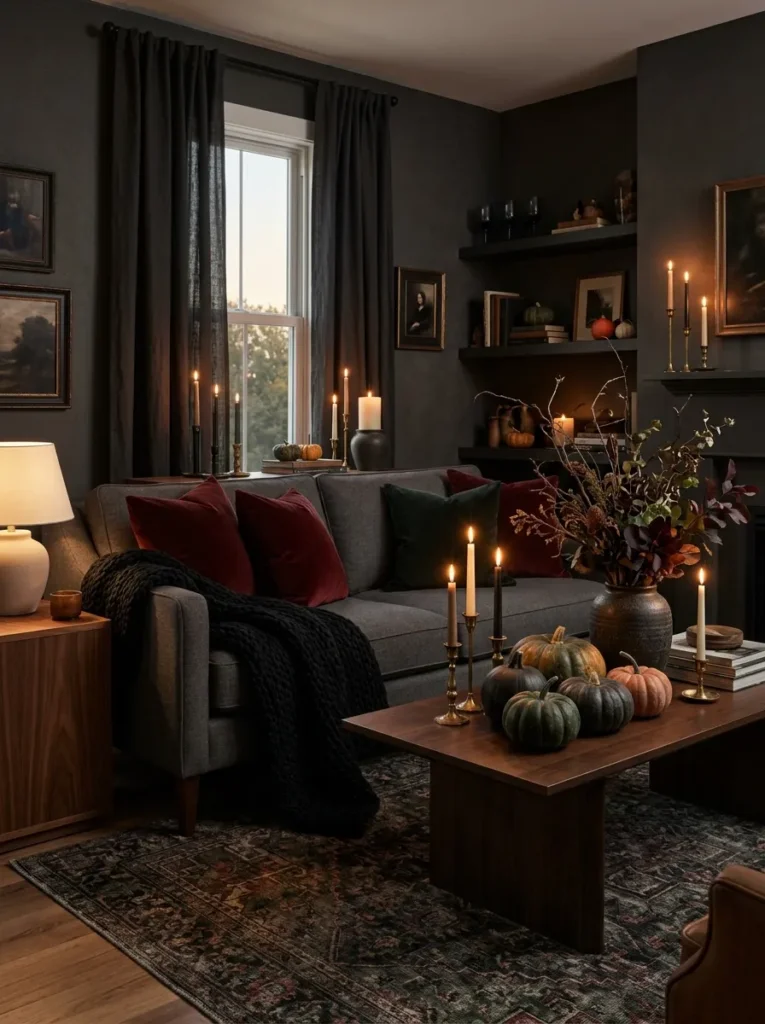 Swap your throw pillows and blankets