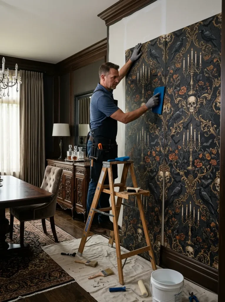 Traditional pasted or paste the wall wallpaper