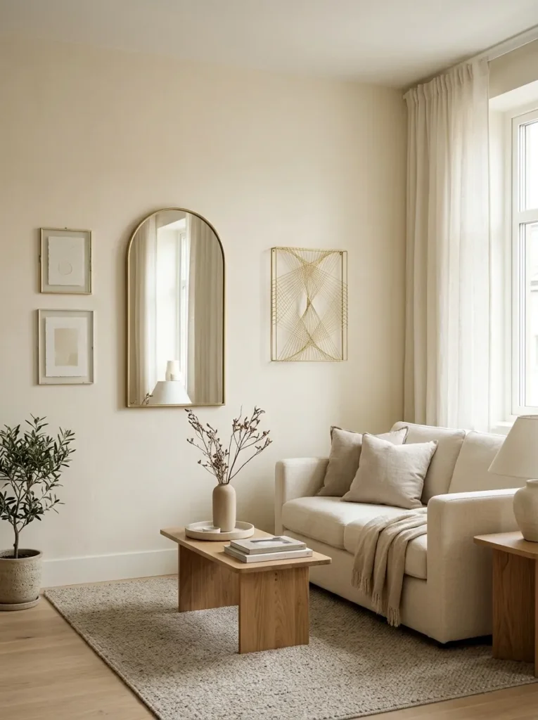 Try a subtle, light toned wallpaper