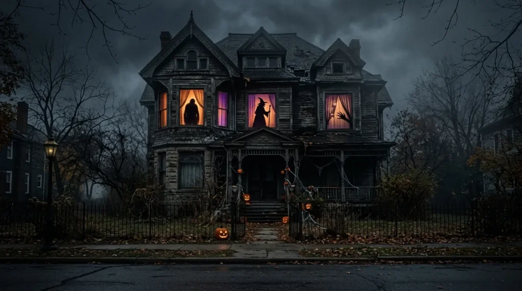 Turn windows into spooky silhouettes
