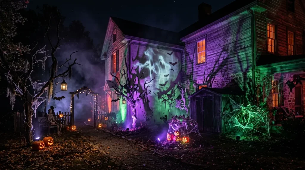 Use creepy lighting effects