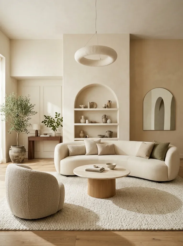 Use curves in furniture and architecture