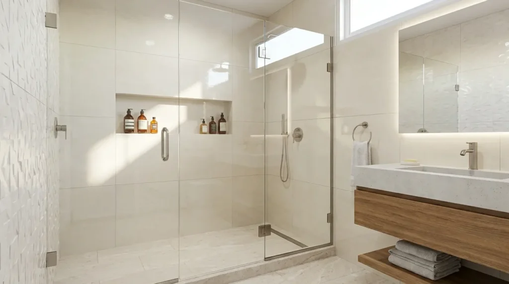 Use light colors and reflective surfaces
