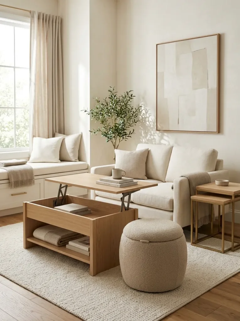 Use multi functional furniture
