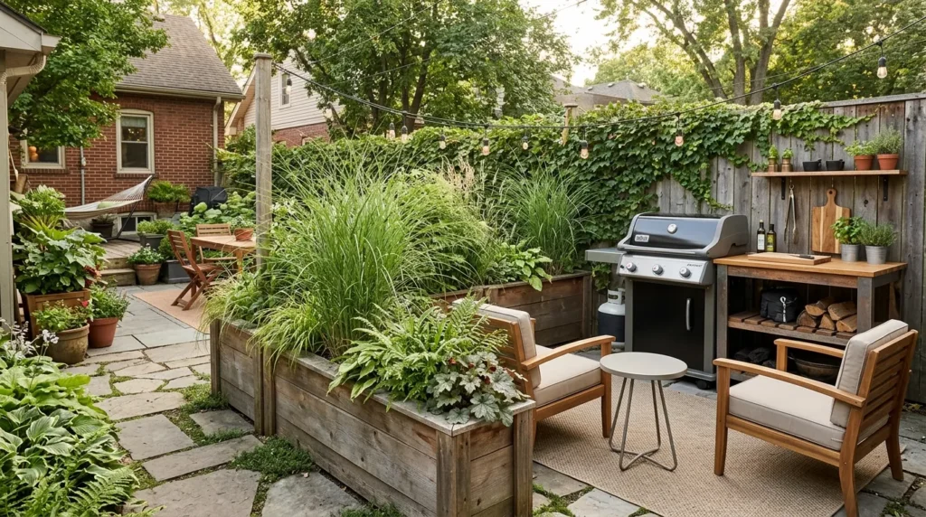 Use planters as natural dividers