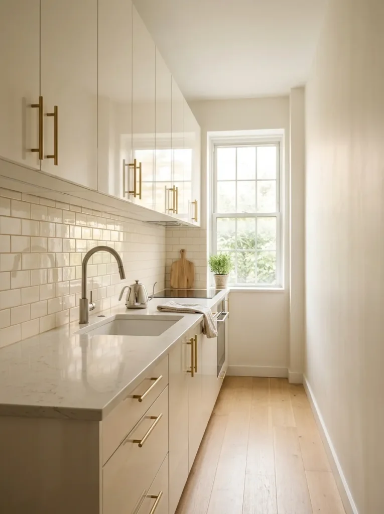 Use reflective and glossy surfaces