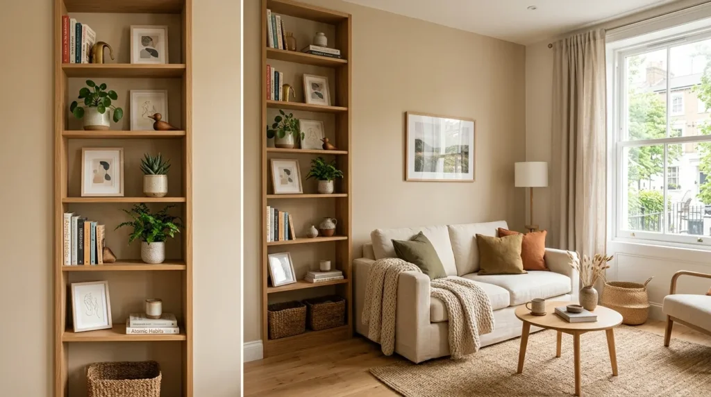 Use vertical shelving