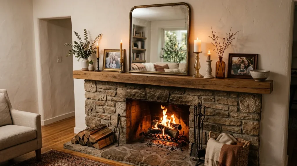 Use the mantel as focal styling