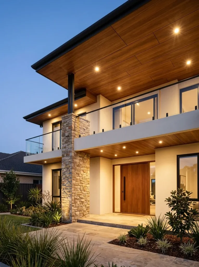 Warm wood soffits and ceilings Warm wood soffits and ceilings