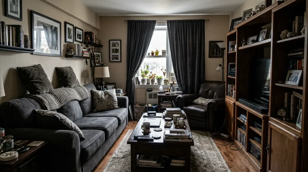 Why small living rooms feel cramped in the first place